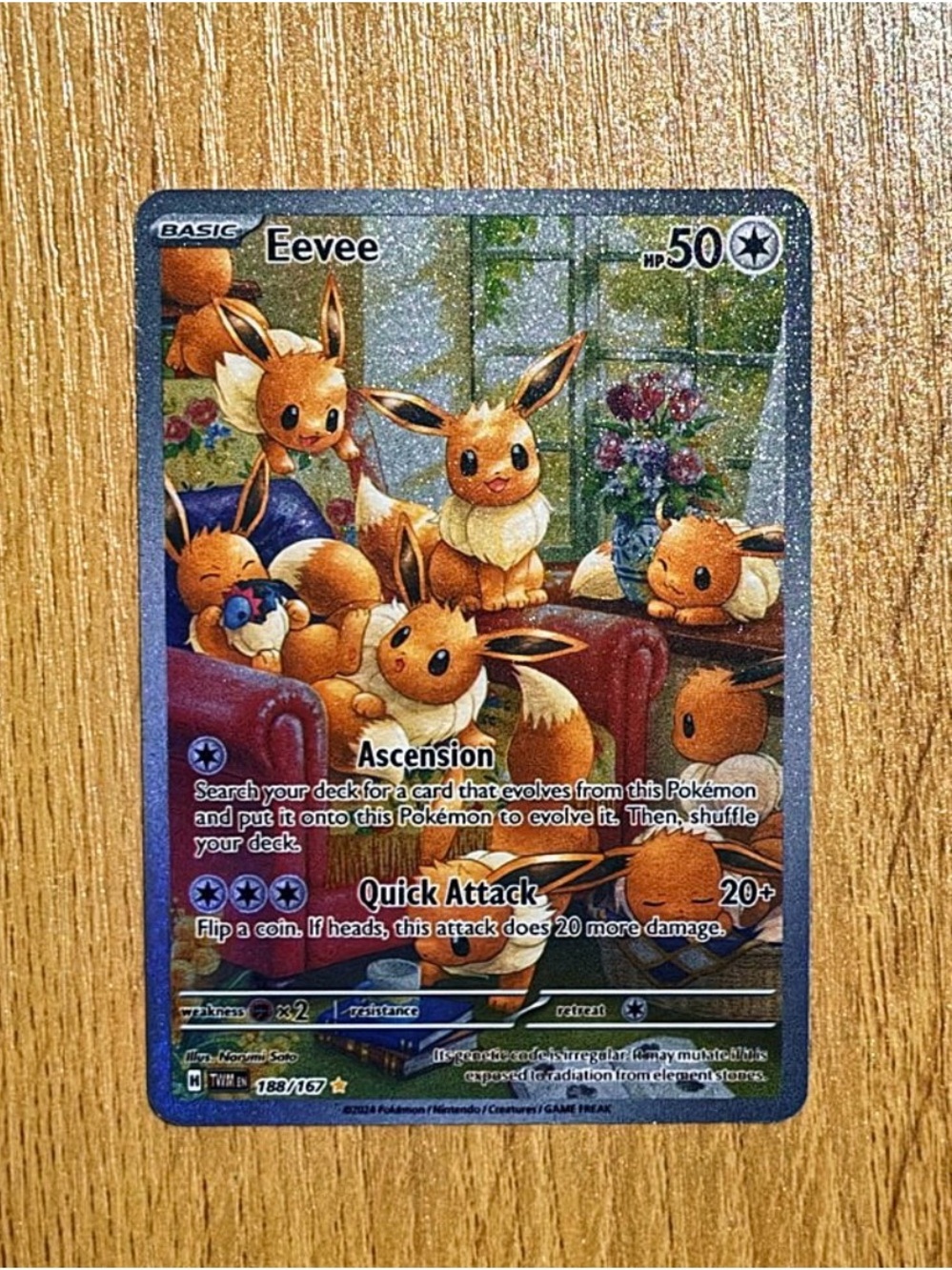 Eevee twilight Masquerade illustration rare custom cards